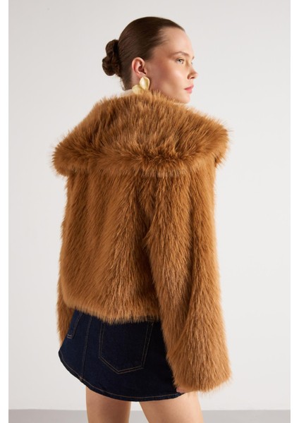 Kadın Taba Kısa Kürk Kaban 30075 indirimleri