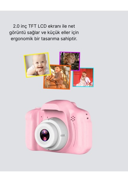 Bfs Mini Dijital Çocuk Kamerası 8mp Hd Ekranlı 1080P Video ve Şarjlı modelleri