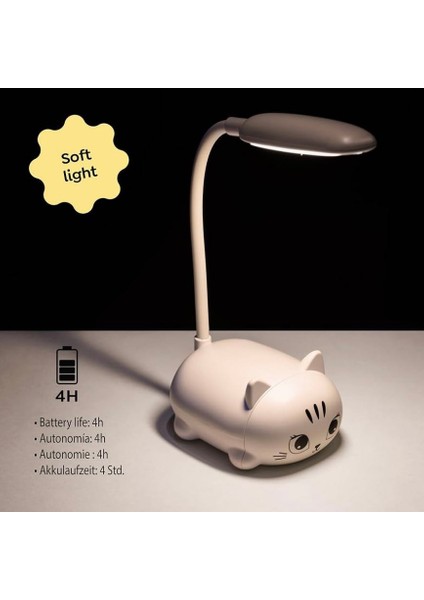 BACK2FUN Yavru Kedi LED Lamba Beyaz modelleri