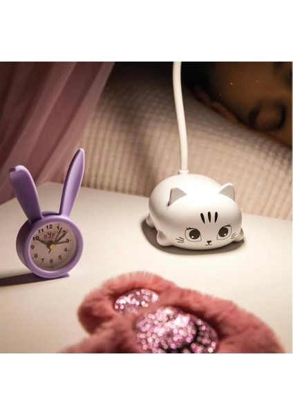 BACK2FUN Yavru Kedi LED Lamba Beyaz fırsatları