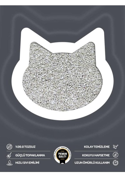 Aktif Karbonlu Ince Taneli Topaklanan Bentonit Kedi Kumu 10 Lt modelleri
