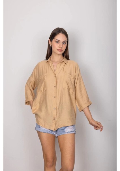 Mtxdpn Cepli Salaş Gömlek T1010 Vizon (Beden: Xl) indirimleri