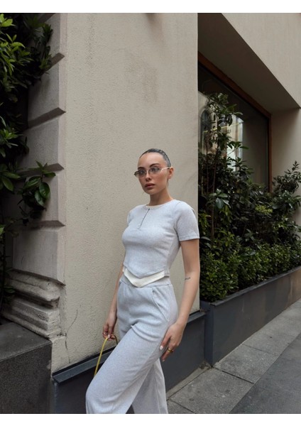 Mtxdpn Düğme Yakalı Gri Alt Üst Takım S3943 (Beden: M) modelleri