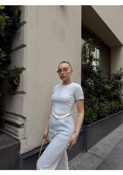 Mtxdpn Düğme Yakalı Gri Alt Üst Takım S3943 (Beden: M) fırsatları