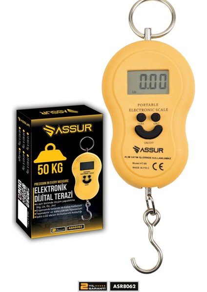 Dijital El Terazisi 4 Ayrı Birim Hassas 50 kg Kantar Terazi