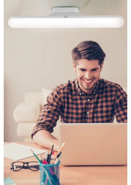 Şarj Edilebilir Kablosuz Mıknatıslı Masa Lambası Ayarlanabilir Okuma,gece,makyaj,dolap Lambası 3 Mod