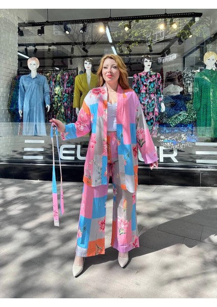 Mtxdpn Ceketli Baskılı Takım Pembe (Beden: S) fiyatları