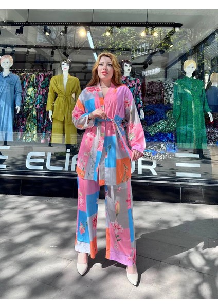 Mtxdpn Ceketli Baskılı Takım Pembe (Beden: S) modelleri