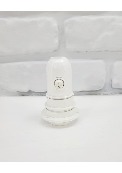 Aydınlatma Beyaz Renk Aç Kapa Anahtarlı E27 Duy Lambader&apos;e Uygun