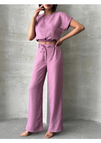 Mtxdpn Bluz Pantolon Takım S255057 Gül (Beden: Xl) indirimleri