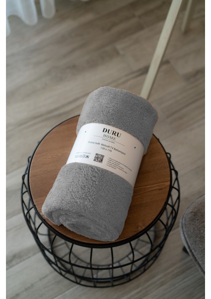 Duru-Home Welsoft Tv Battaniyesi 120×170 – Ekstra Soft & Yumuşak – Açık Gri fırsatları