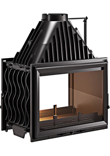 Invicta 700 Double Face (Çift Taraflı) Klapeli Şömine Haznesi , Döküm Hazne , 70 'lik Ithal Fransız Hazne 9278-44