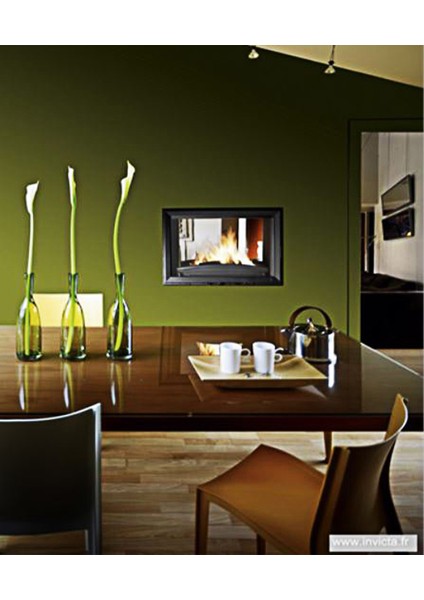 Invicta 700 Double Face (Çift Taraflı) Klapeli Şömine Haznesi , Döküm Hazne , 70 'lik Ithal Fransız Hazne 9278-44 modelleri