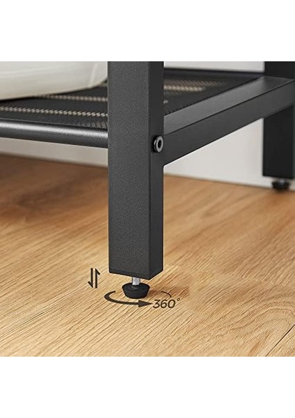 Ayakkabı Rafı, Ayakkabı Rafı, 4 ve Geniş Yüzeyli Cepler Için, Giriş Alanı, Koridor, Metal, Endüstriyel Tasarım, 30 x 100 x 92,5 Cm, -Siyah LBS15BX fiyatları