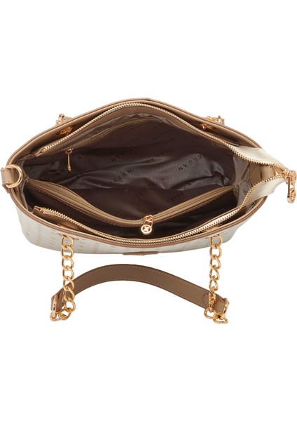 Bej Print Kadın Omuz Çantası - S1WPR0000801-U4A fırsatları