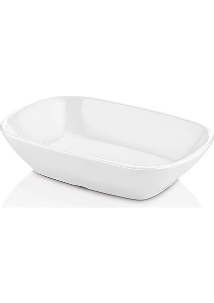 17 cm Kare Kayık Tabak Thermoplus Kırılmaya Dayanıklı 6'lı