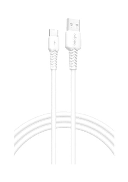 Uyumlu 2 Metre Type-C To USB Kablo – 3.4A Hızlı Şarj ve Veri Aktarımı, Beyaz | Q4 fiyatları