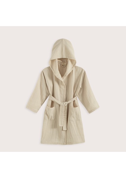 Lıttle Basıc Müslin Bornoz Taş