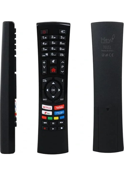 Küçük Kalıp Vestel 4391P Black Fplay Netflix - Youtube - Play Tuşlu LCD LED Tv Kumanda