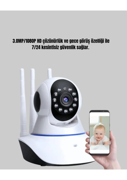 Drnds Akıllı Ip Güvenlik Kamerası – 1080P Hd, Gece Görüşlü, Hareket Algılamalı indirimleri