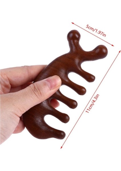 Sandal Ağacı Gua Sha, Masaj Aleti Yüz & El & Tüm Vücut & Saç Bakım No:1 modelleri