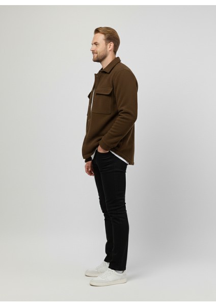 Erkek Mevsimlik Spor Kesim Mont Çıtçıtlı Ceket Polar Erkek Gömlek fiyatları