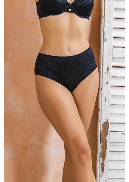 Yüksek Bel Slip Külot Siyah (BRF22071)