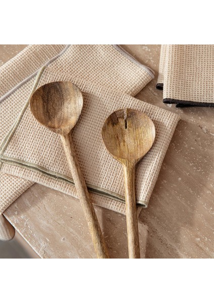 Favor 3'lü Mutfak Havlusu ve Kaşık Seti Natural fiyatları