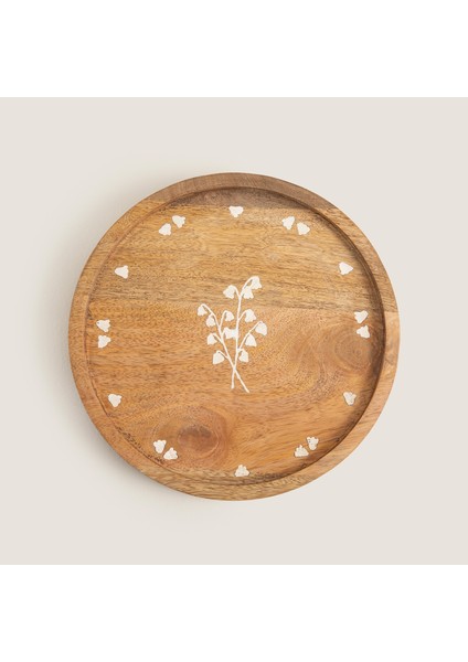 Fuchsia Sunum Tabağı 25 cm Natural