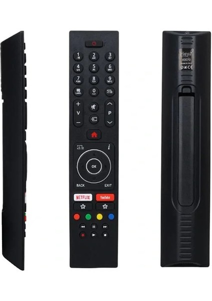 Vestel 4K Smart 55UD8450 LCD LED Tv Kumanda (RC43135 Black Nobrand V2)