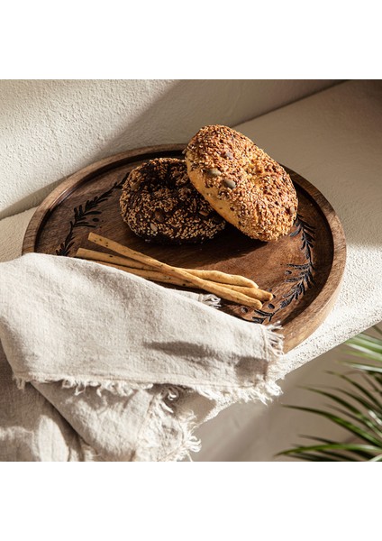 Oliva Sunum Tabağı 30 cm Natural fiyatları