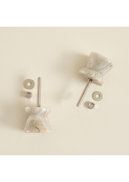 Marbly Button 2 Li Çekmece Kulbu Açık Kahve modelleri