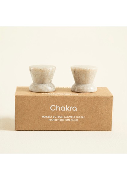 Marbly Button 2 Li Çekmece Kulbu Açık Kahve fırsatları