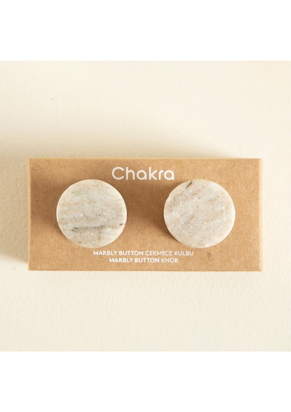 Marbly Button 2 Li Çekmece Kulbu Açık Kahve indirimleri