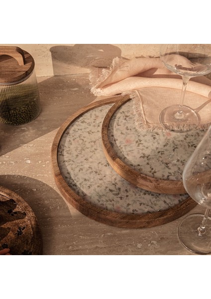 Carina Sunum Tabağı 25CM Natural fiyatları