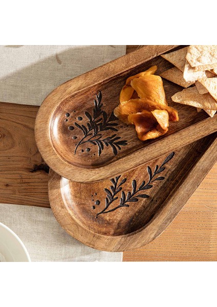 Oliva Sunum Tabağı 30X13 cm Natural fiyatları