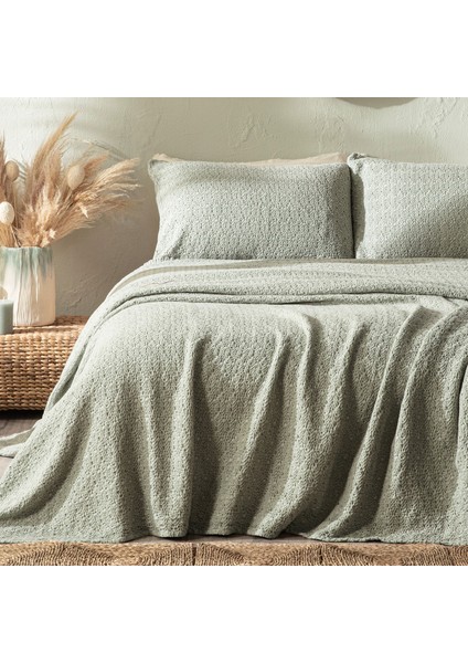Mariette Yatak Örtüsü Seti 240X260 cm Duman Yeşili modelleri