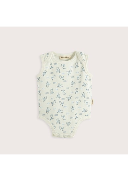 Sea Sıde 3'lü Kolsuz Body Kutu Set Ekru/mavi fırsatları