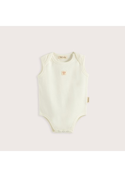 Sea Sıde 3'lü Kolsuz Body Kutu Set Ekru/mavi