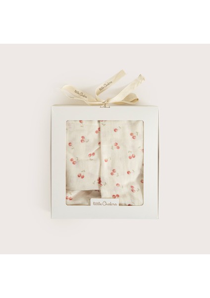 Cherry Boom Müslin Set Vanilya/pembe indirimleri