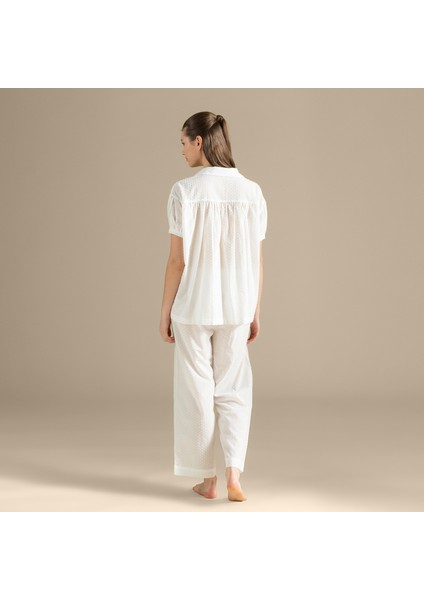 Rosalıe Pıjama Takımı Beyaz
