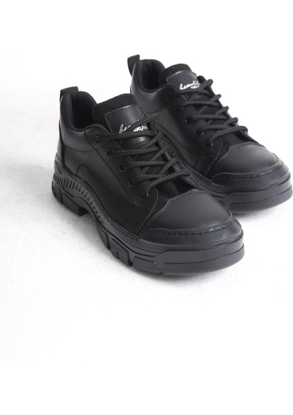 Jane Bağcıklı Ortopedik Taban Kadın Sneaker Spor Ayakkabı Cst - Siyah indirimleri