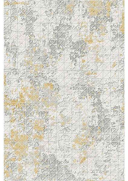 Verona 1024 Geometrik Desenli Akrilik Salon Halısı Yolluk Mutfak Oturma Odası Yolluk Kesme Halısı