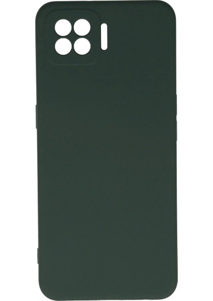 Oppo A73 Kılıf Nano Içi Kadife Silikon - Koyu Yeşil (K95)