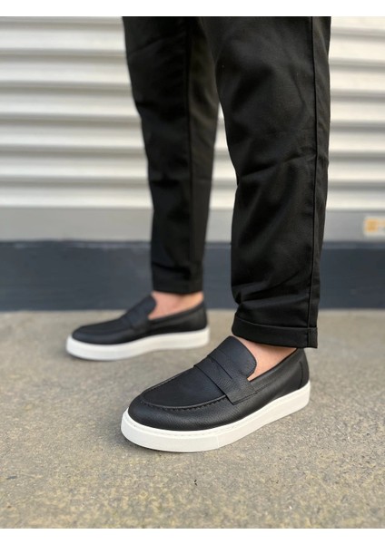 JY180 Estilo x Bağcıksız Cilt Erkek Günlük Spor Klasik Ayakkabı Cbt - Siyah fiyatları
