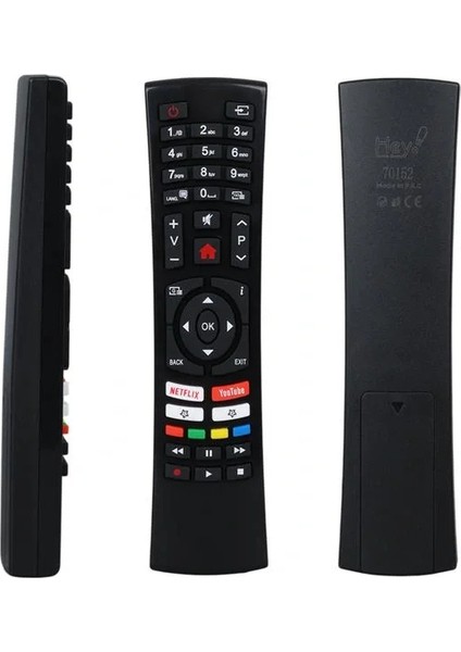 Küçük Kalıp Vestel Netflix Youtube Tuşlu Yazısız LCD LED Tv Kumanda (RC4390-30100824)