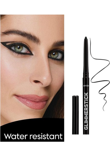 Ultra Volume Waterproof Maskara + Glimmerstick Blackest Black Göz Seti - Suya Dayanıklı Göz Seti fırsatları