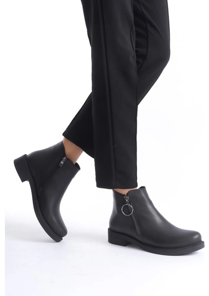 Margaret Fermuarlı Ortopedik Taban Topuklu Kadın Bot - Cst - Siyah fiyatları