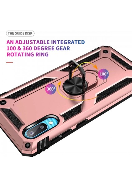 Samsung Galaxy A02 Kılıf Sofya Yüzüklü Silikon Kapak - Rose (K95) indirimleri