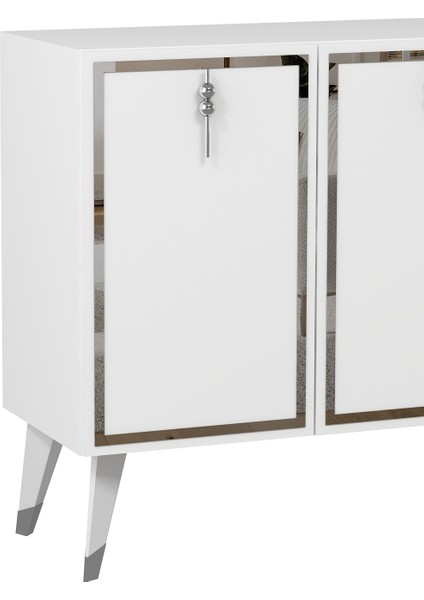 8219-32CT KB150 Konsol,tv Ünitesi Beyaz-Gümüş modelleri